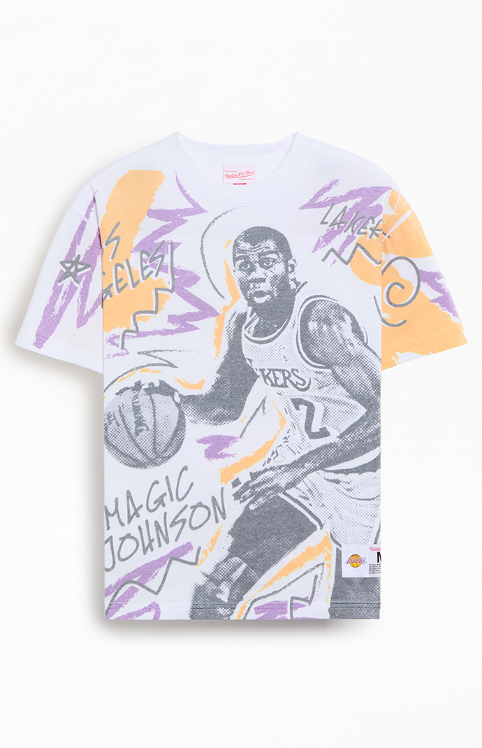 Mitchell & Ness Magic Johnson Showstopper T-Shirt | PacSun