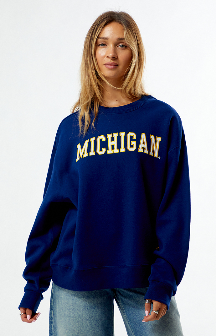 WILD COLLECTIVE x Pacsun University of Michigan Applique Crew Neck