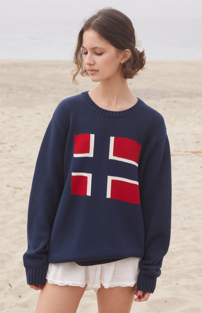 John Galt Nico Flag Sweater | Pacsun