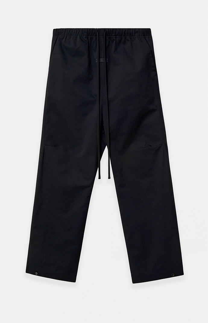 Fear of God ESSENTIALS Jet Black Poly Twill Work Pants | PacSun