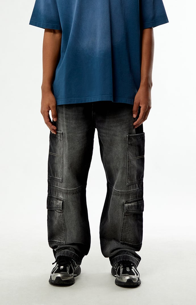 Pacsun Dylan Baggy Jeans Cargo Faded Black | Pacsun