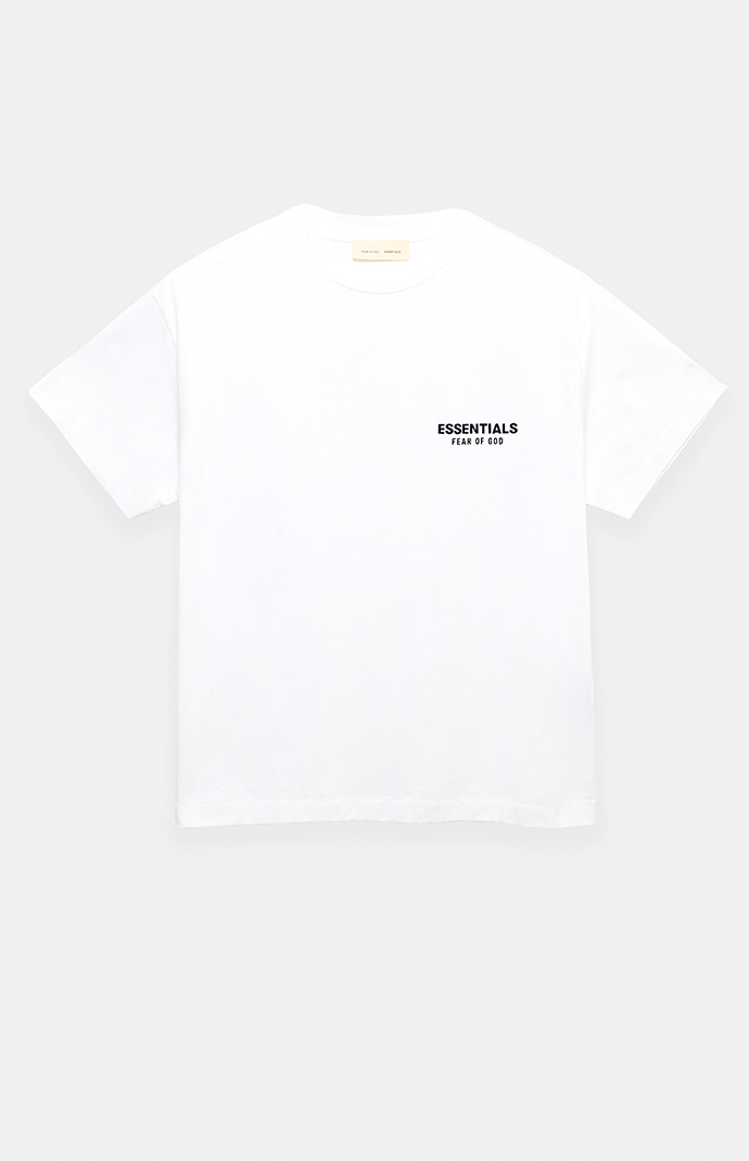 ESSENTIALS FEAR OF GOD Tシャツ ホワイト Fear of God ESSENTIALS Bright White Classic T-Shirt | Pacsun