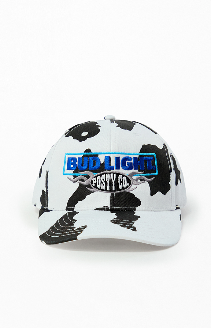 Post Malone x Bud Light Cow Print Snapback Hat | Pacsun