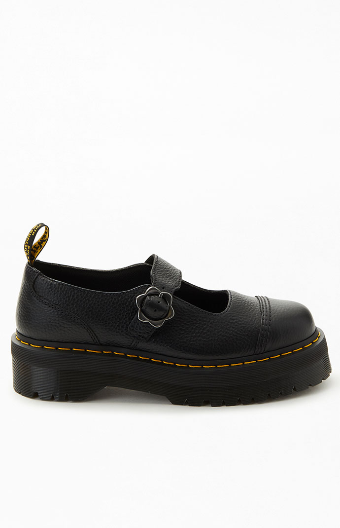 Dr Martens Women's Addina Flower Buckle Platform Shoes | Pacsun
