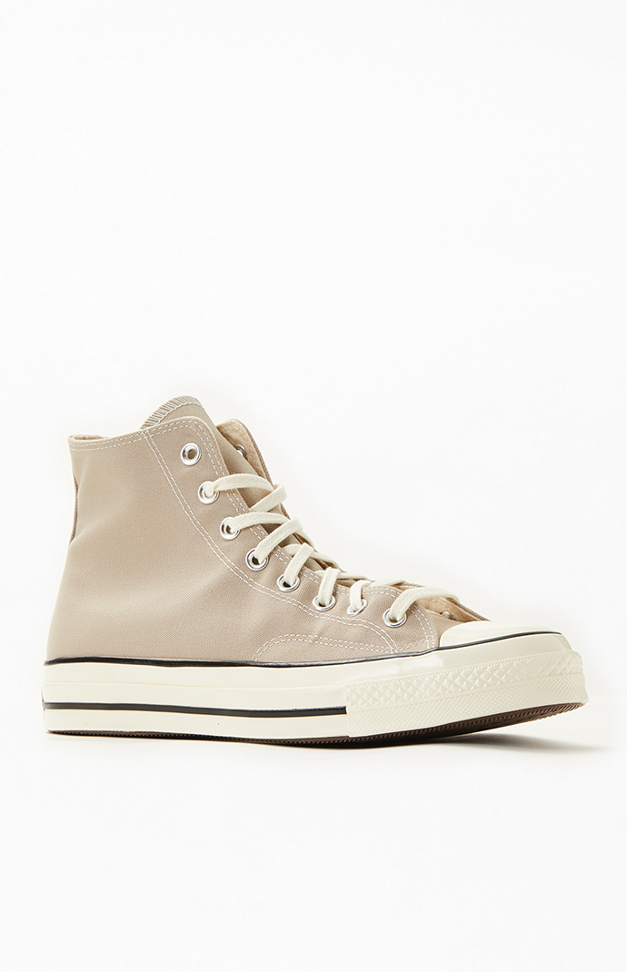 Converse beige high tops store