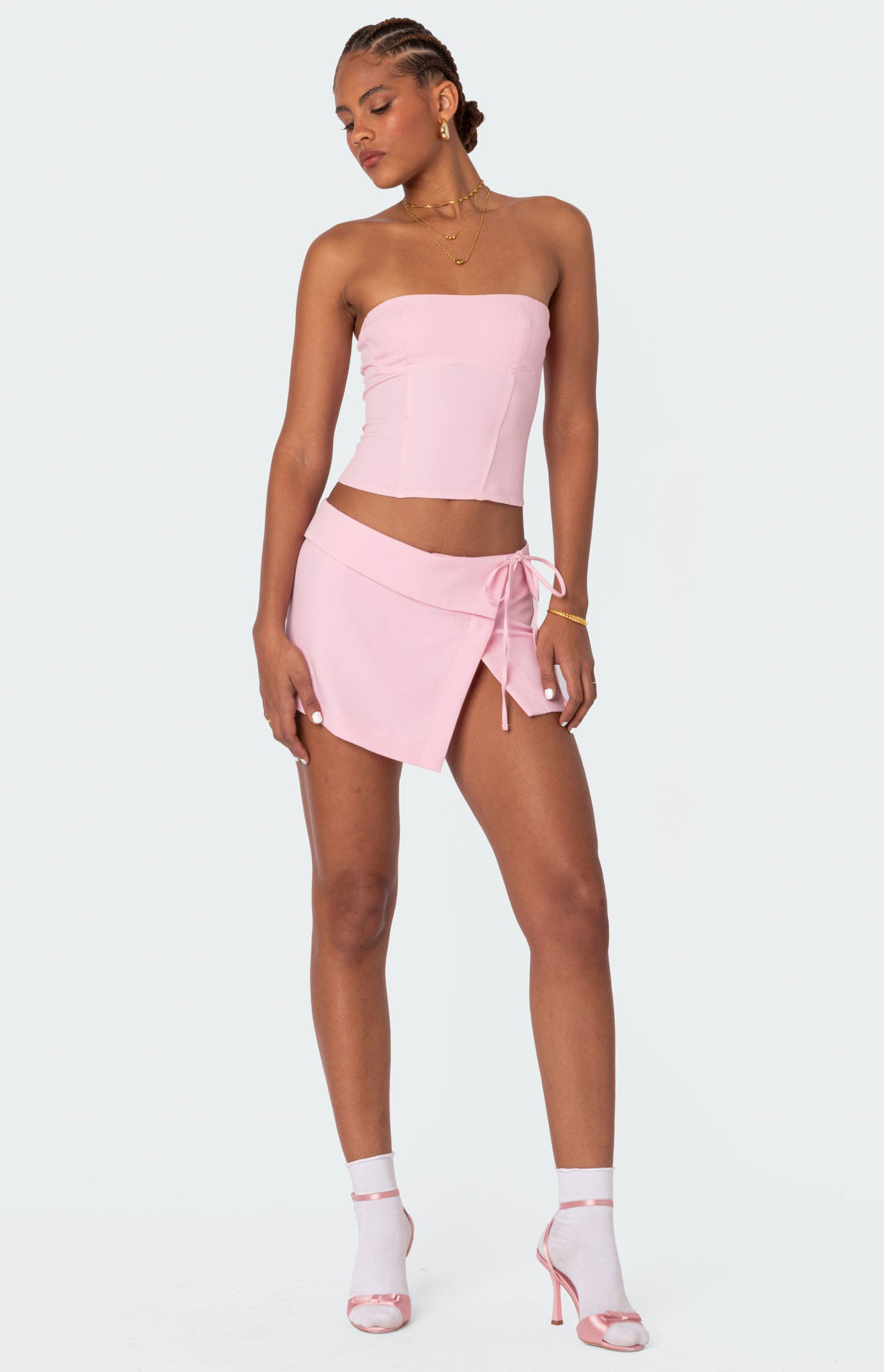 スカート Deconstructed Wrap Mini Skirt 4DC1255686494E.jpg