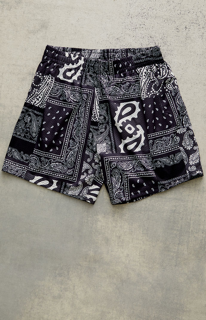 Pacsun Mesh Black Bandana Shorts | Pacsun