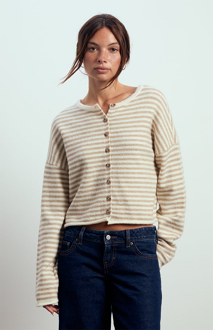 Image of Georgia Scarf Button Down Cardigan