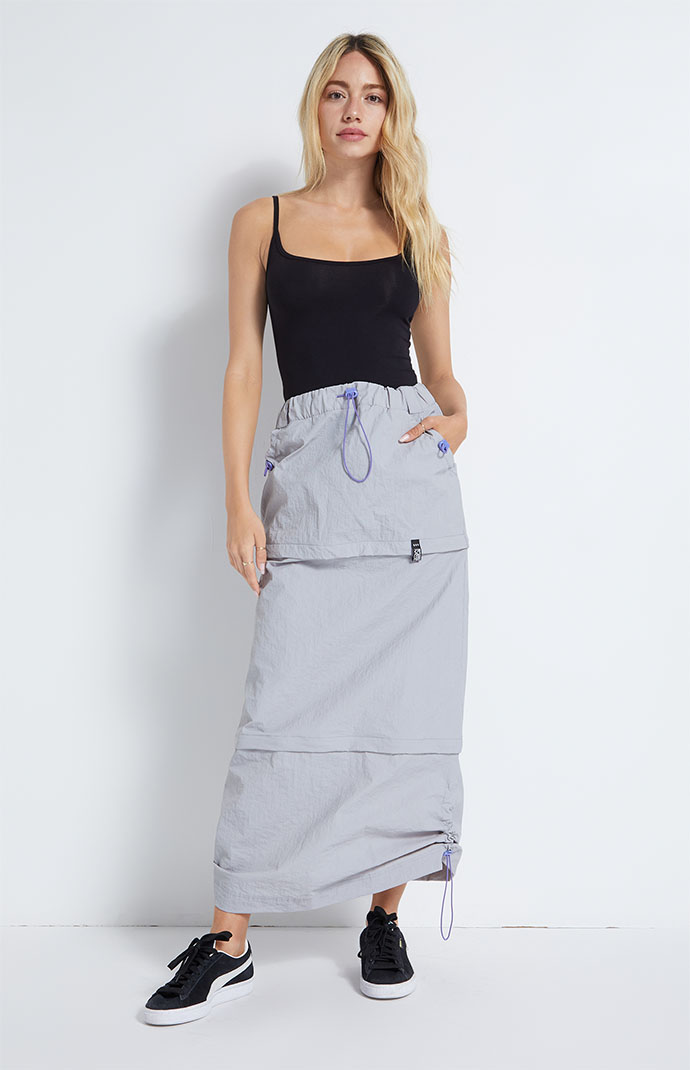 Basic Pleasure Mode Multiway Zip Off Cargo Skirt | PacSun
