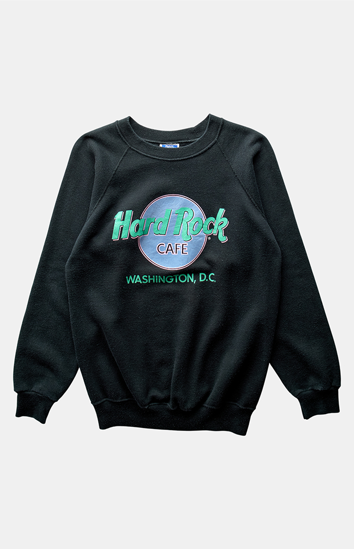 PS VINTAGE 90s Hard Rock Cafe DC Crew Neck Sweatshirt | Pacsun