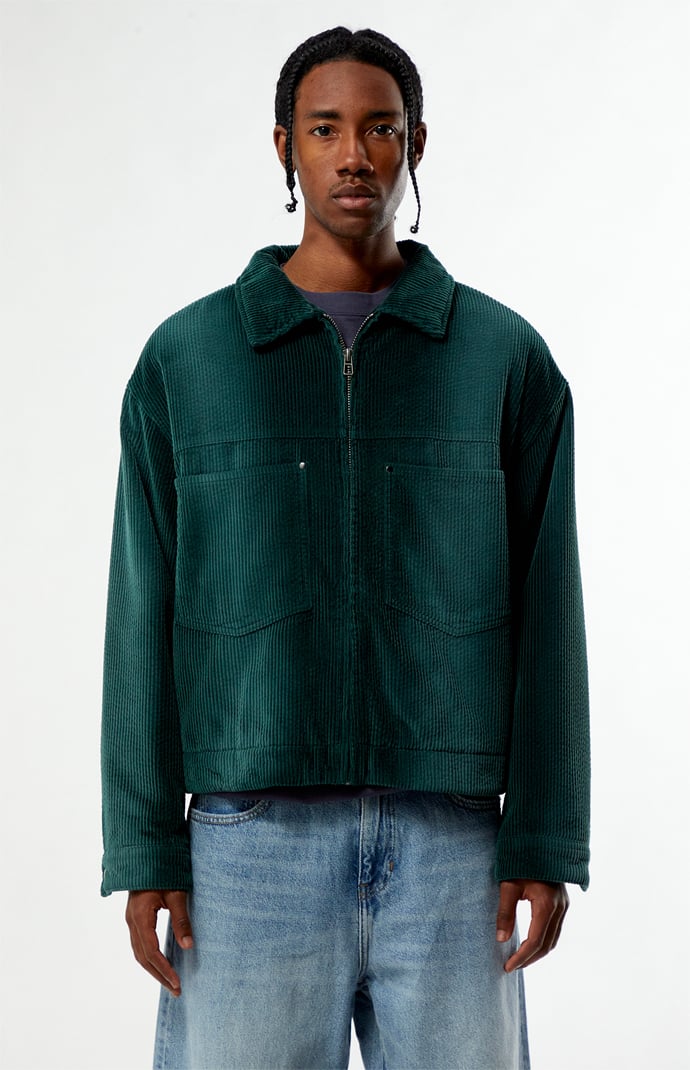 Pacsun Green Corduroy Billie Gas Jacket | Pacsun