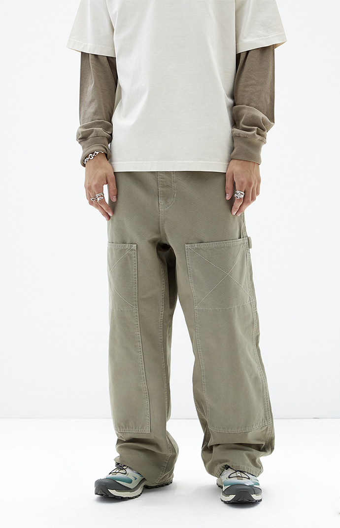 Pacsun Blake Extreme Baggy Jeans Carpenter Olive | Pacsun
