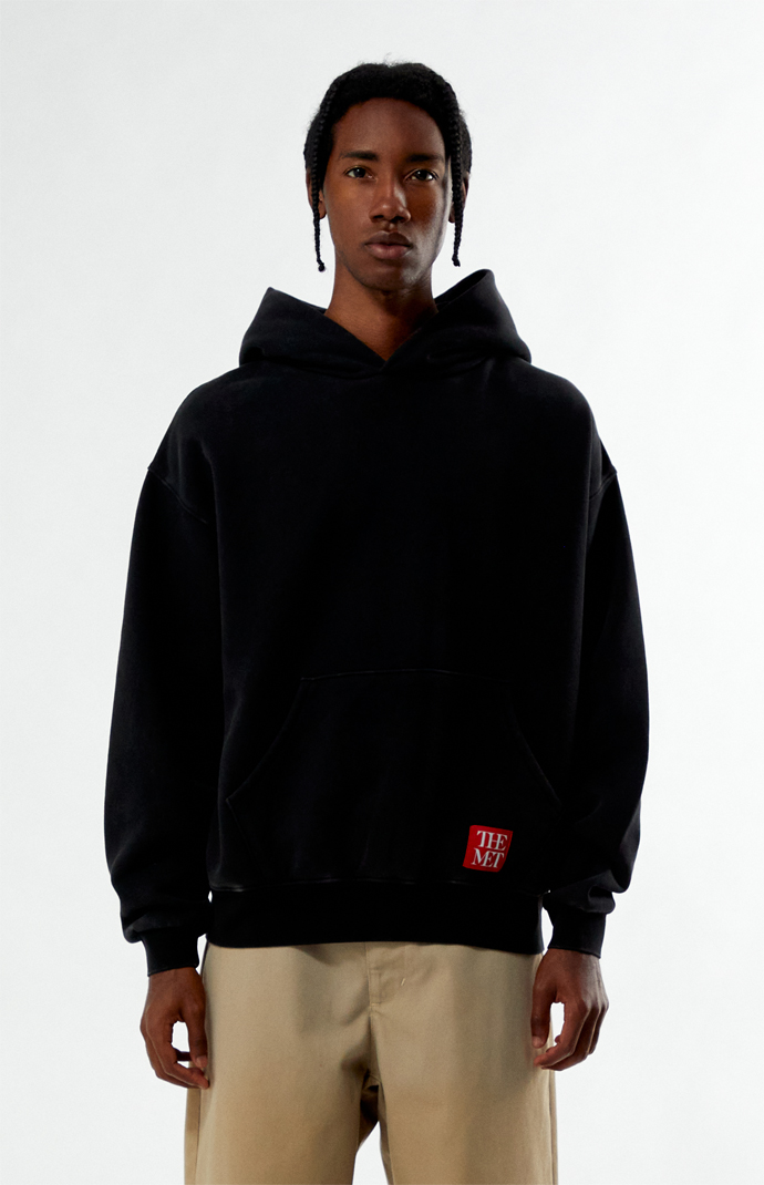 メ*1様 huhu フーディ PHOTO PRINT ブラック サイズ02 The Met x PacSun Blackout Hoodie | Pacsun
