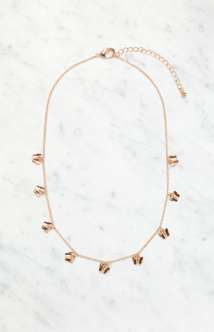 Pacsun on sale butterfly necklace