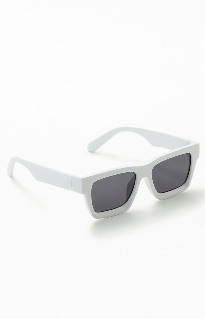 White square sunglasses cheap
