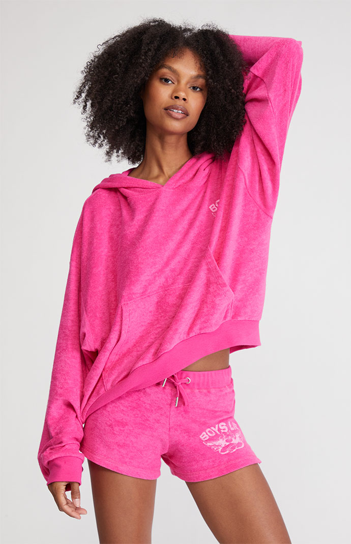 Boys lie pink hoodie new arrivals