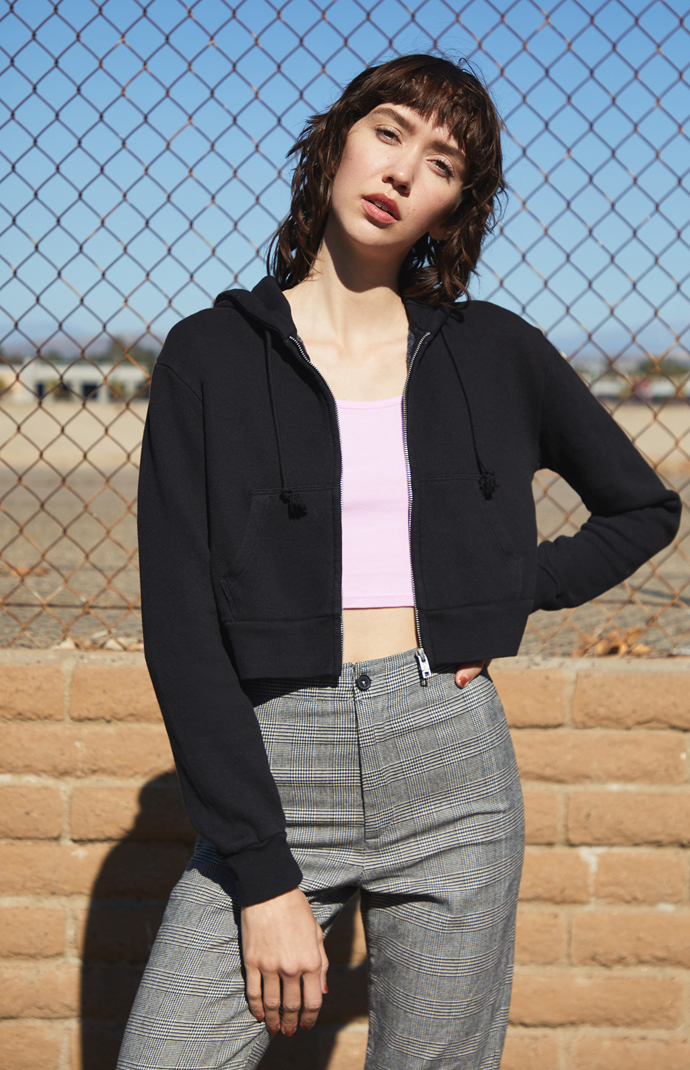 John Galt Black Crystal Hoodie | PacSun
