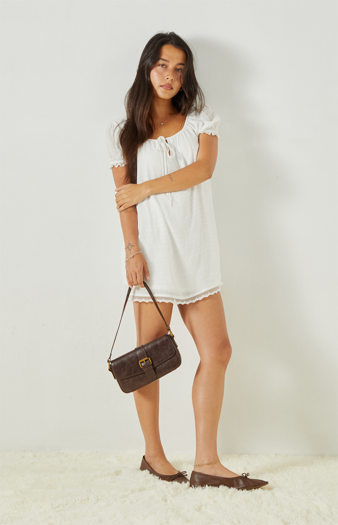 pink midi dress for women Blush Pink A-Line Midi Casual Dress: Camellia Soft Blush / Medium
