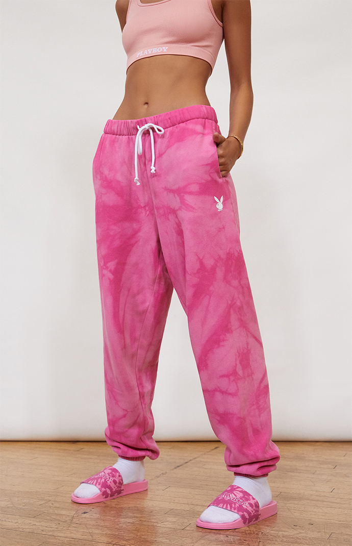 Missguided playboy joggers tie dye store