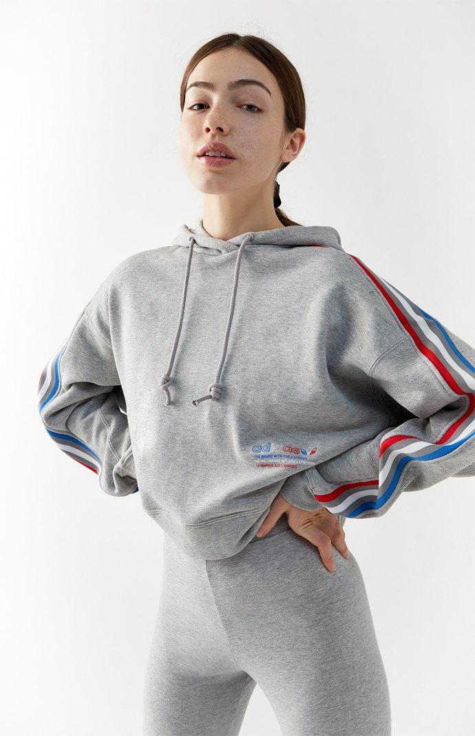 Adidas originals best sale tricolor hoodie