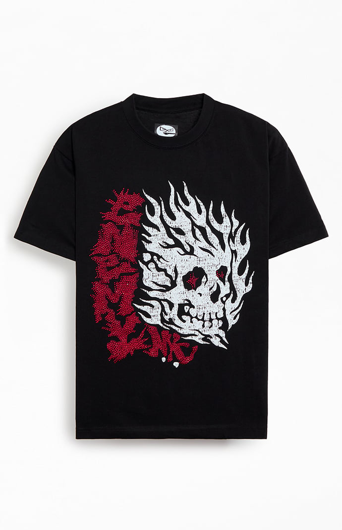 Enemy NYC Skull Rhinestone T-Shirt | Pacsun