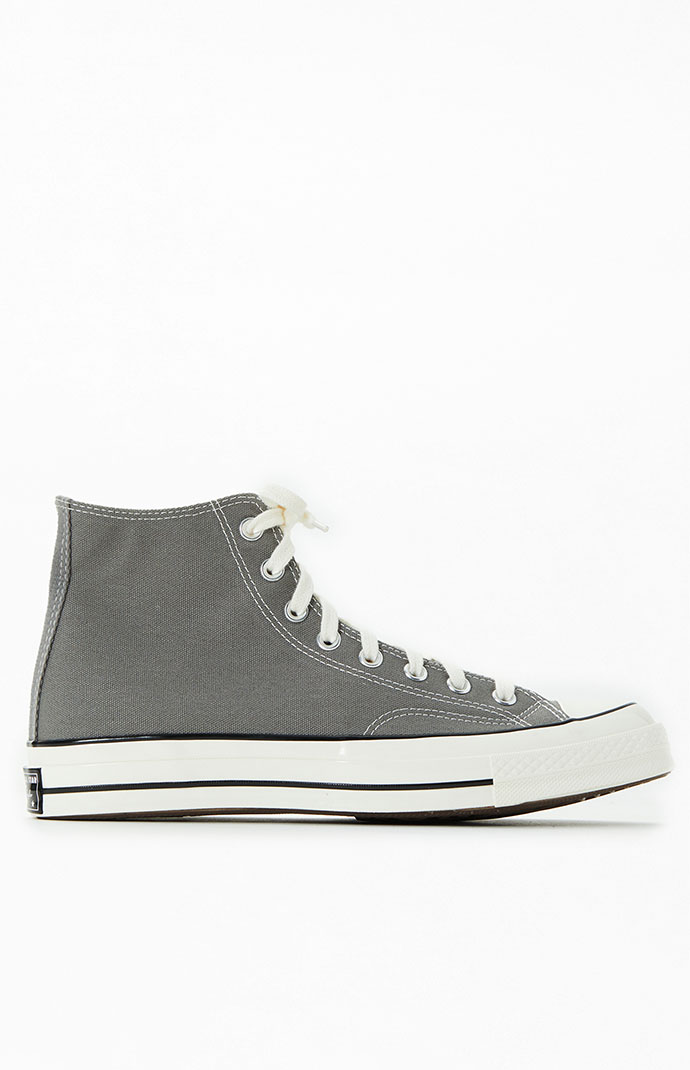 gray high top converse