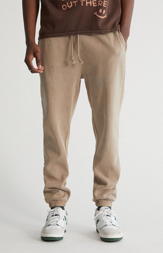 PacSun Desert Taupe Fleece Sweatpants PacSun