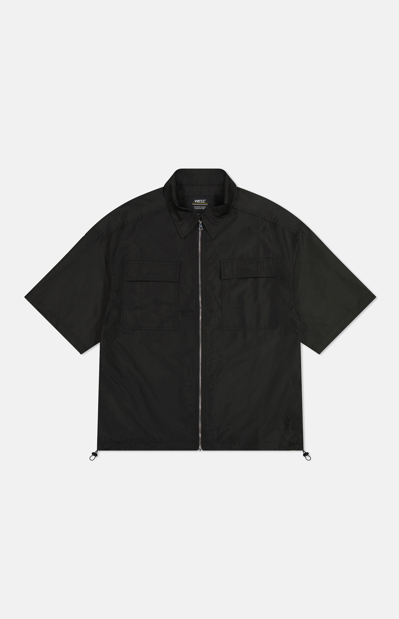 WeSC Black Open Wind Nylon Shirt | Pacsun