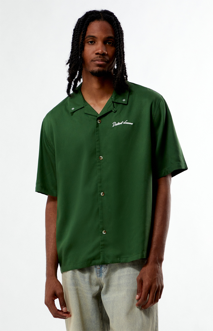 Pacsun Distant Dreams Embroidered Oversized Resort Camp Shirt | Pacsun