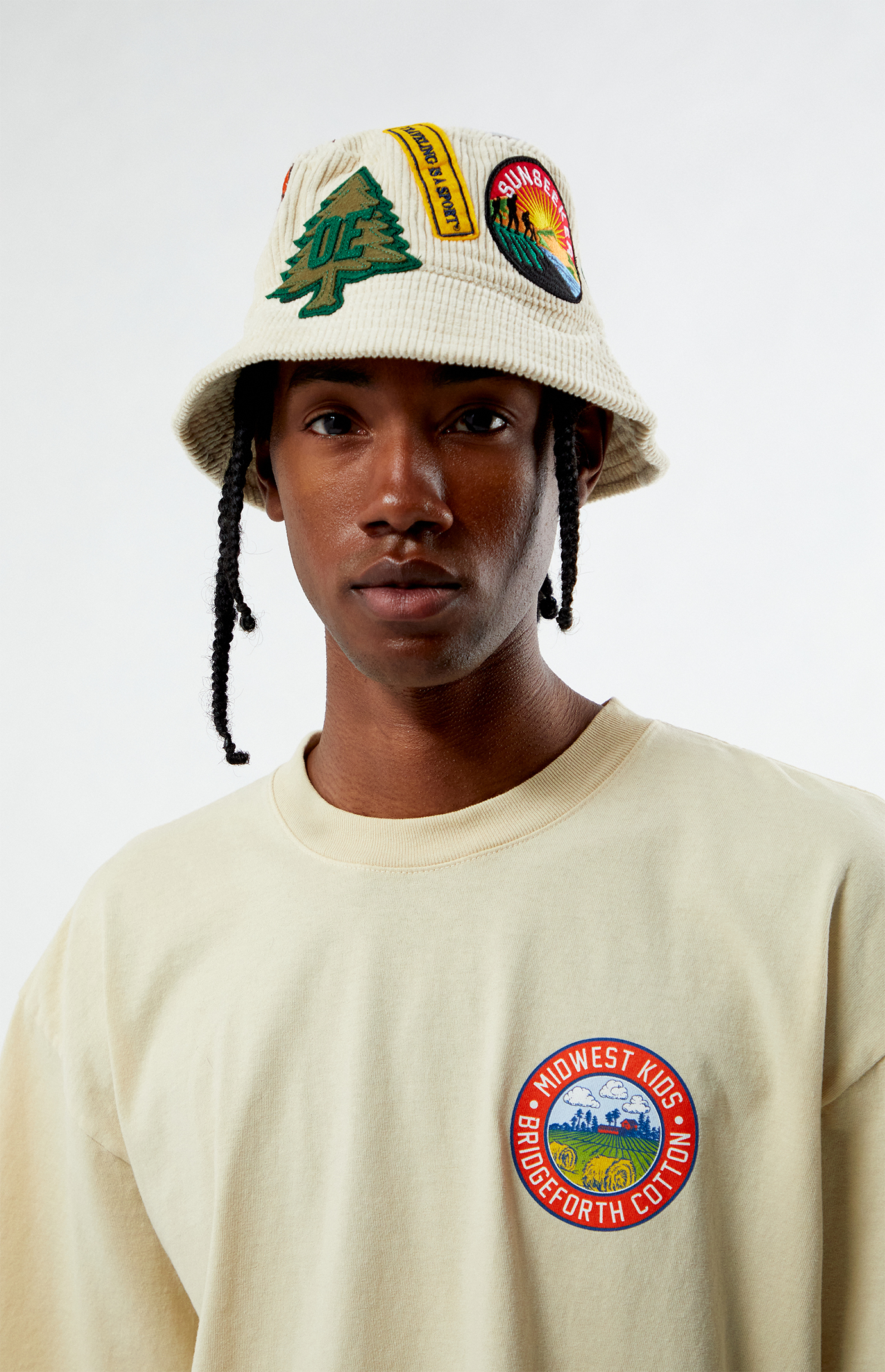OYSTER EXPEDITION Patched Up Corduroy Bucket Hat | Pacsun