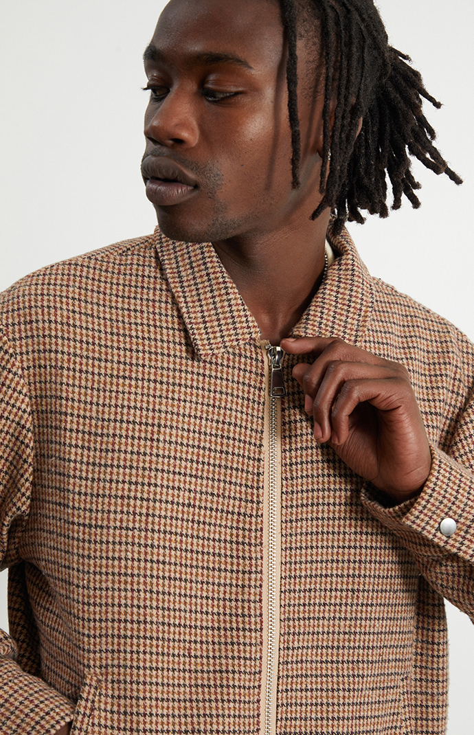 ジャケット・アウター PHENOMENON HOUNDSTOOTH STAND COLLAR JKT ジャケット・アウター PHENOMENON HOUNDSTOOTH STAND COLLAR JKT