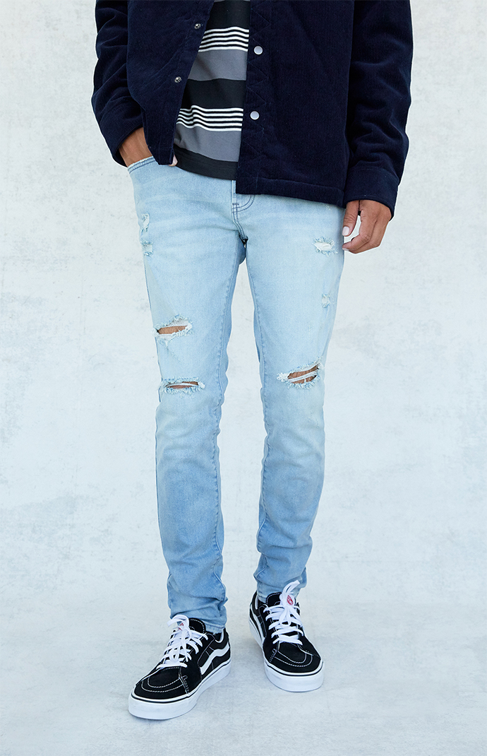 Pacsun skinniest stitch & repair dark jeans on sale