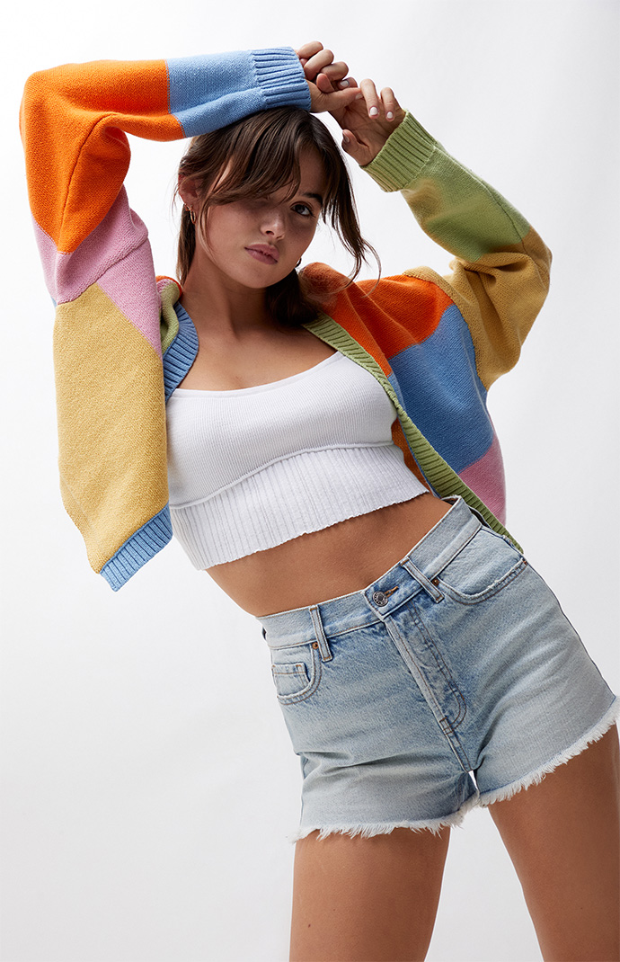 Pacsun Eco Light Blue Vintage High Waisted Denim Shorts | PacSun