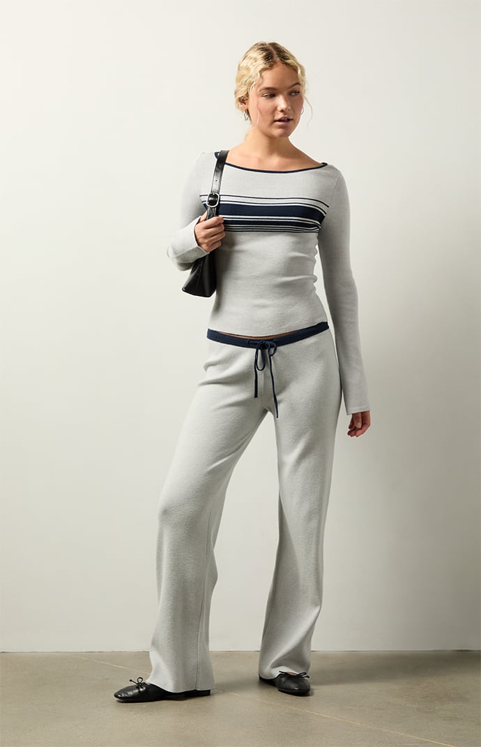 Image of Sage Ribbed Long Sleeve Sweater