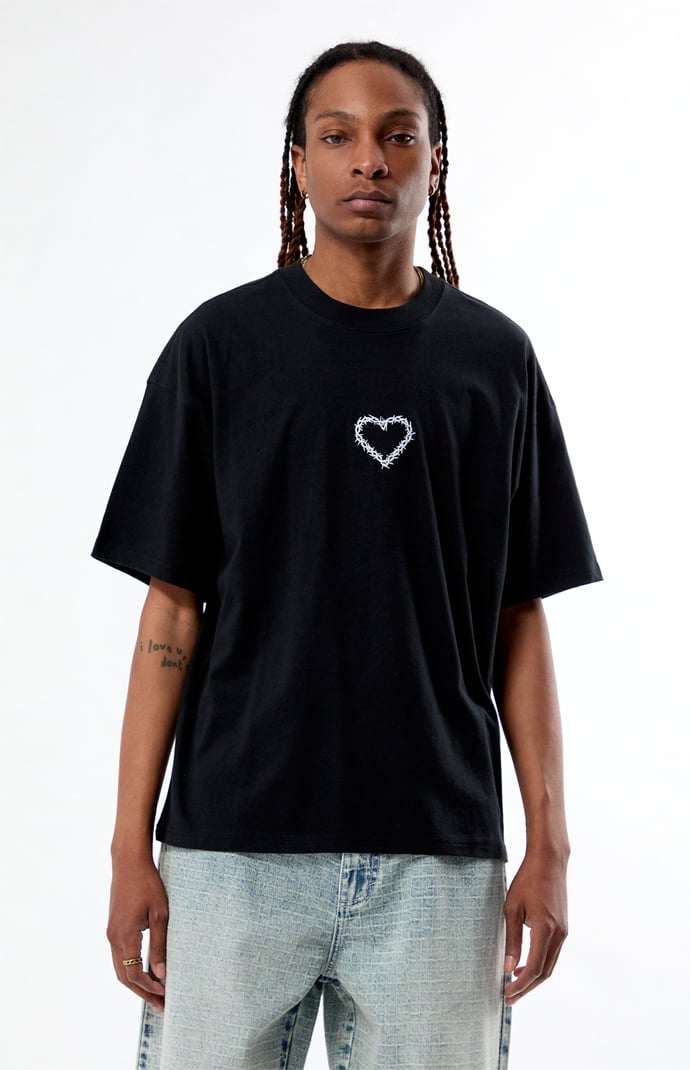 Pacsun Thorn Heart Embroidered T-Shirt | Pacsun