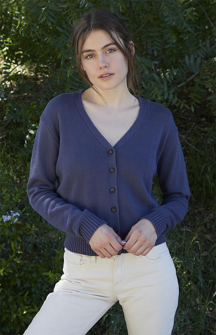 John Galt Navy Billie Cardigan | PacSun
