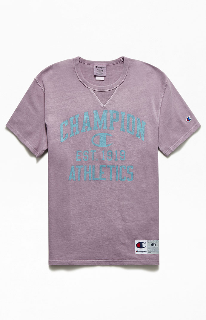Champion Purple Vintage Wash V-Notch T-Shirt | PacSun