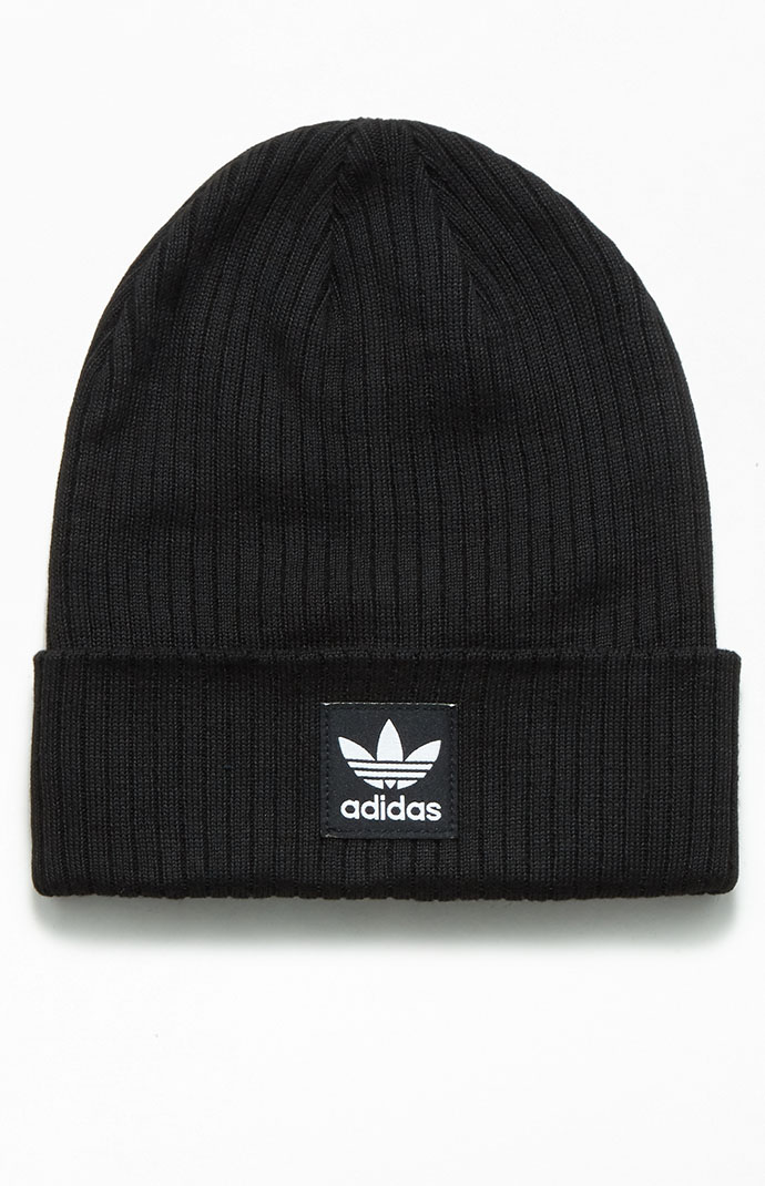 adidas Black Adicolor OG Ribbed 2.0 Beanie PacSun