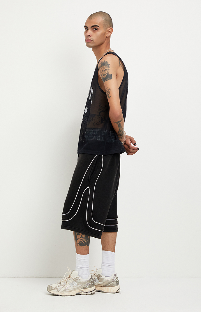 Pacsun Piping Fleece Baggy Sweat Shorts | Pacsun