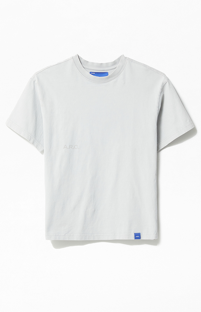 A.R.C. Gray Vintage Wash Heavyweight Cropped Boxy T-Shirt