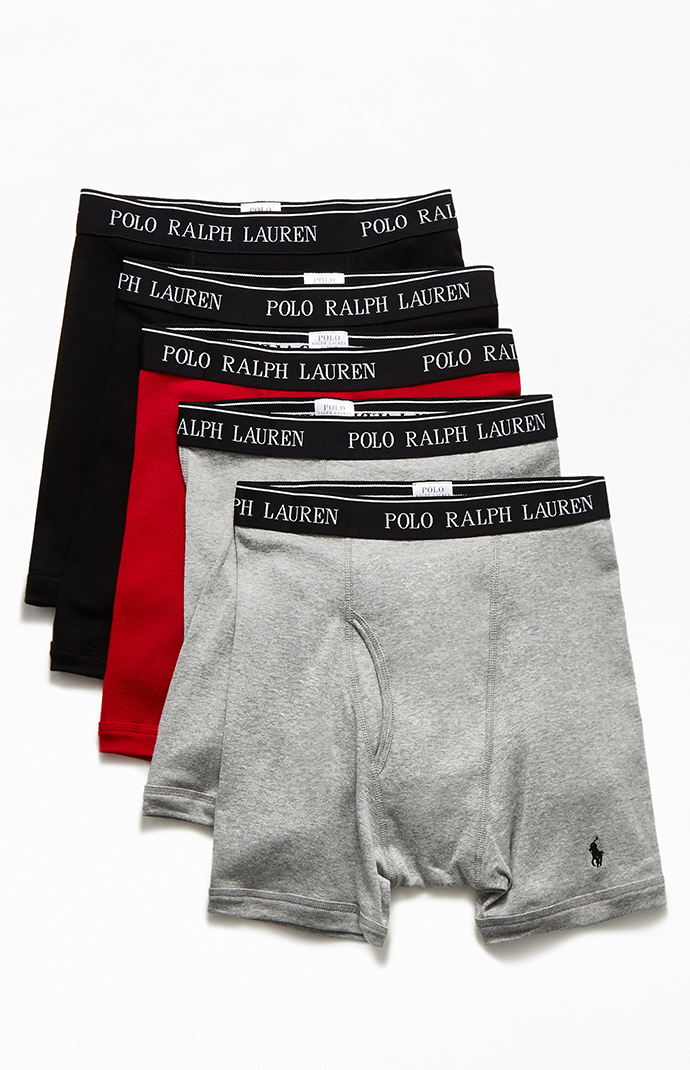 achterlijk persoon Uitsteken gebonden Polo Ralph Lauren Multi 5-Pack Boxer Briefs | PacSun