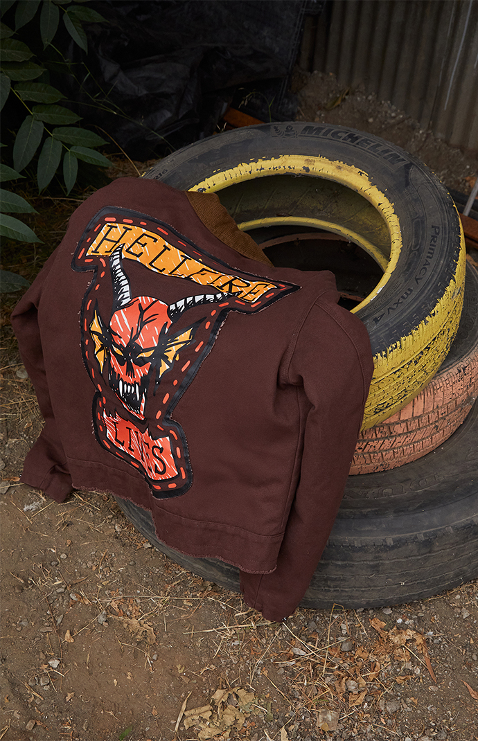 Netflix x Stranger Things Hellfire Lives Garage Jacket | Pacsun