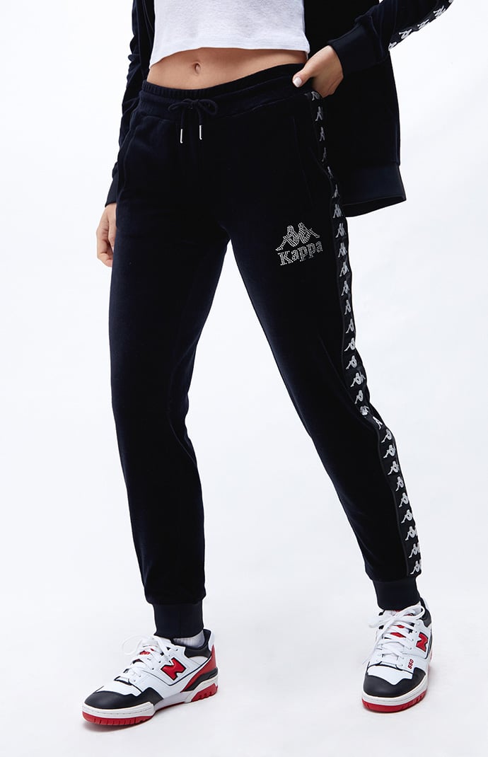 Kappa black new arrivals sweatpants