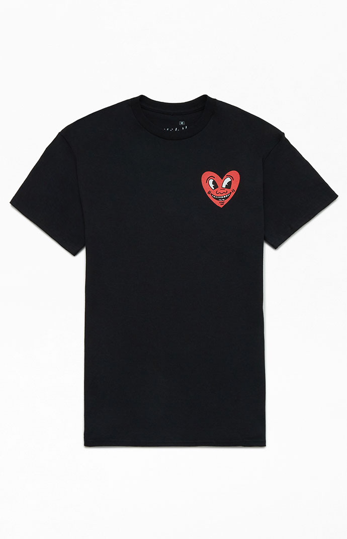 RONRON★韓国★人気★HEART BASIC U NECK T SHIRT 4色 ハート RONRON] RONRON HEART LAUREL OVER FIT T SHIRT SOFT BLUE 正規