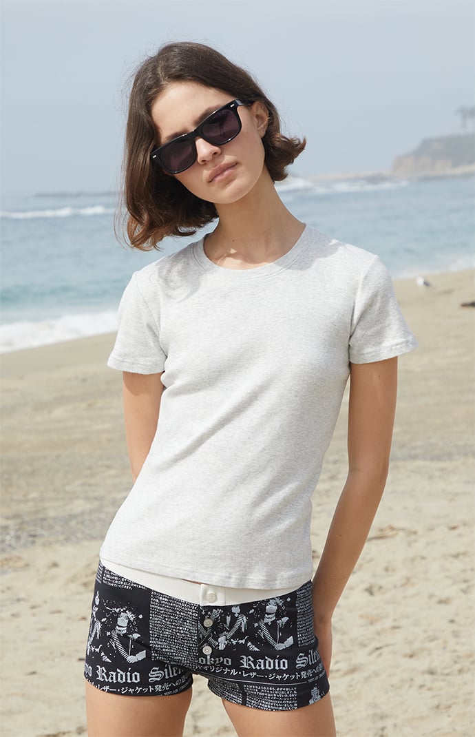 John Galt Silver Jasmine T-Shirt | Pacsun