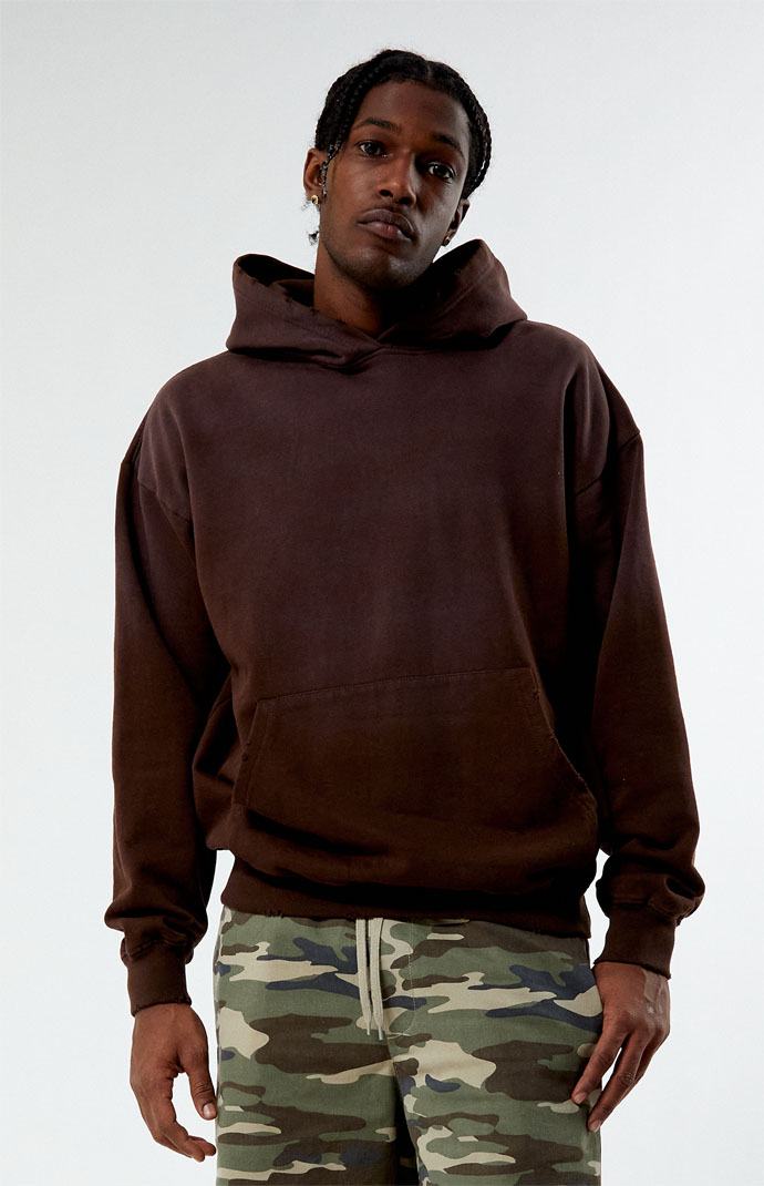 PacSun Brown Potassium Vintage Wash Hoodie PacSun
