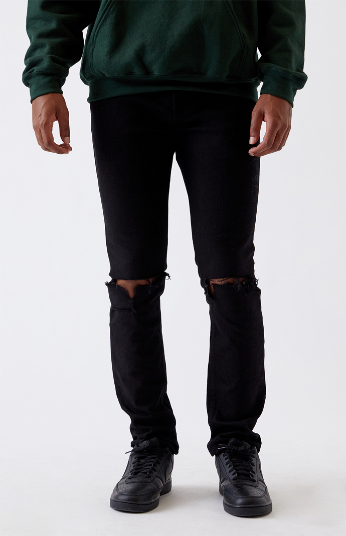 Pacsun ripped sale black skinny jeans