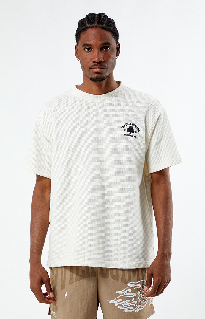 slouchy waffle knit t shirt