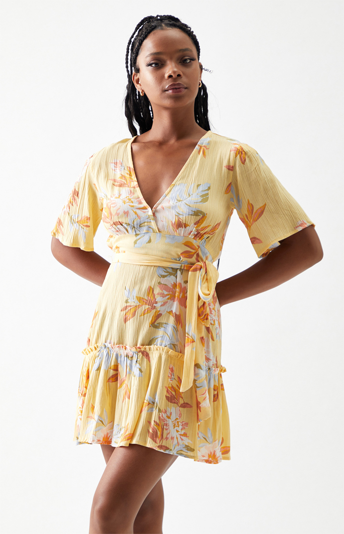 Pacsun wrap dress cheap