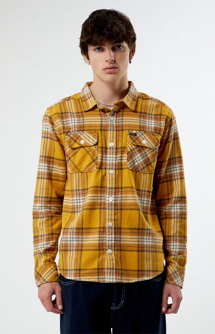 Flannel top hoodie pacsun